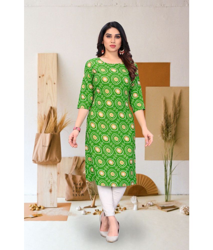     			KETAKI FASHION Pack of 1 Crepe Printed Straight Women's Kurti - ( Multicolor )