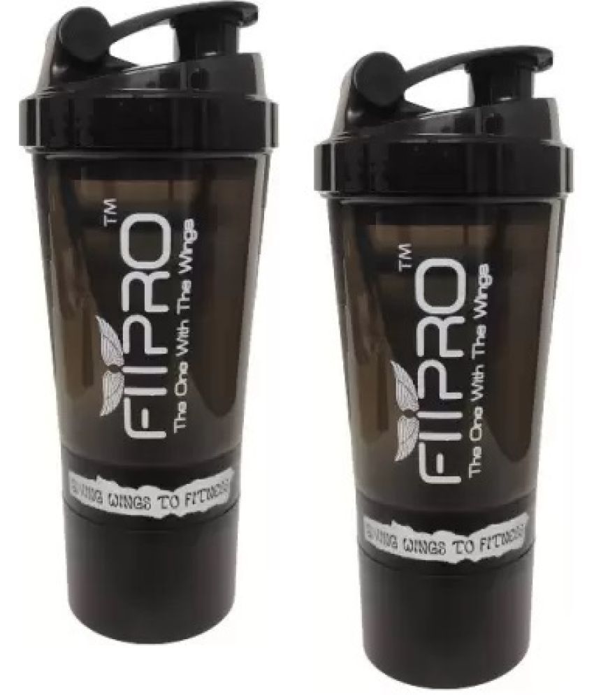     			FitPro Plastic Black 500 mL Shaker ( Pack of 1 )