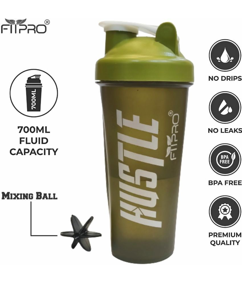     			FitPro Plastic Green 700 mL Shaker ( Pack of 1 )