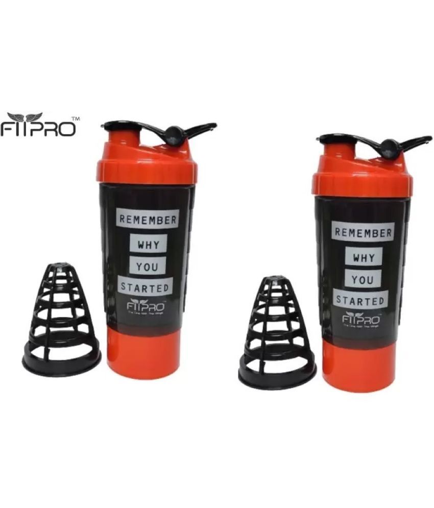     			FitPro Plastic Multicolor 500 mL Shaker ( Pack of 1 )