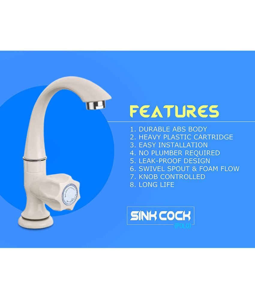     			Getchi Plastic (ABS) Bathroom Tap (Bib Cock)