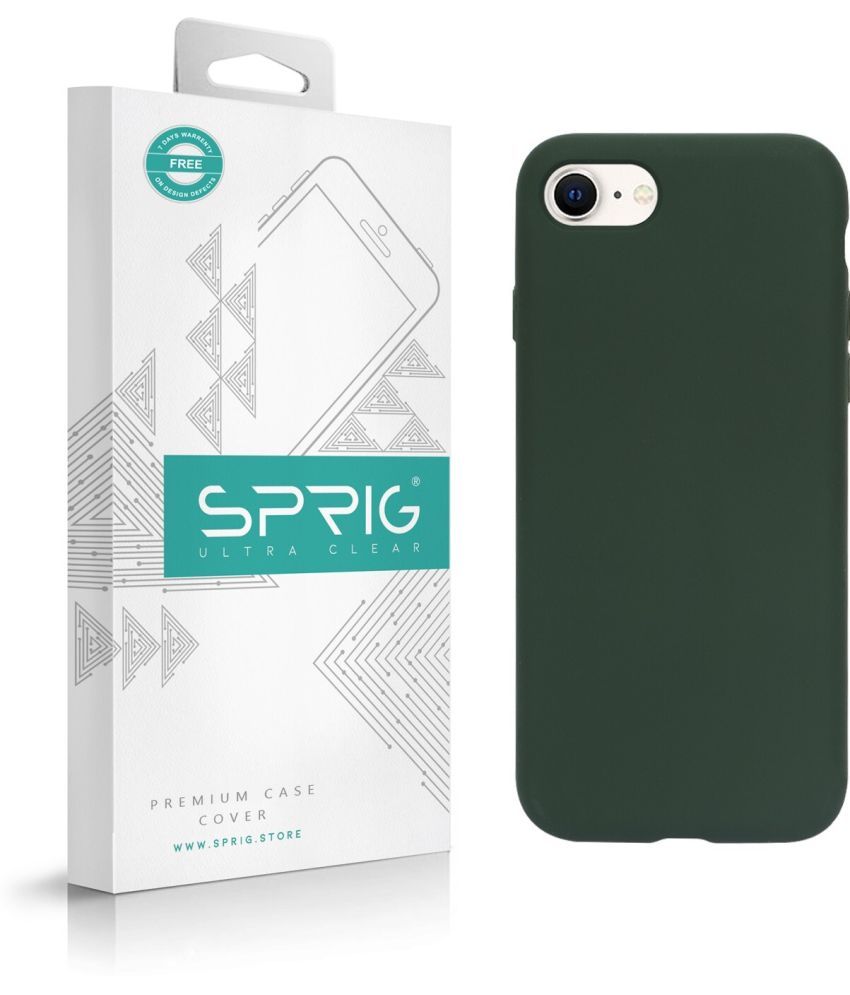     			Sprig Plain Cases Compatible For Silicon Apple Iphone 8 ( Pack of 1 )