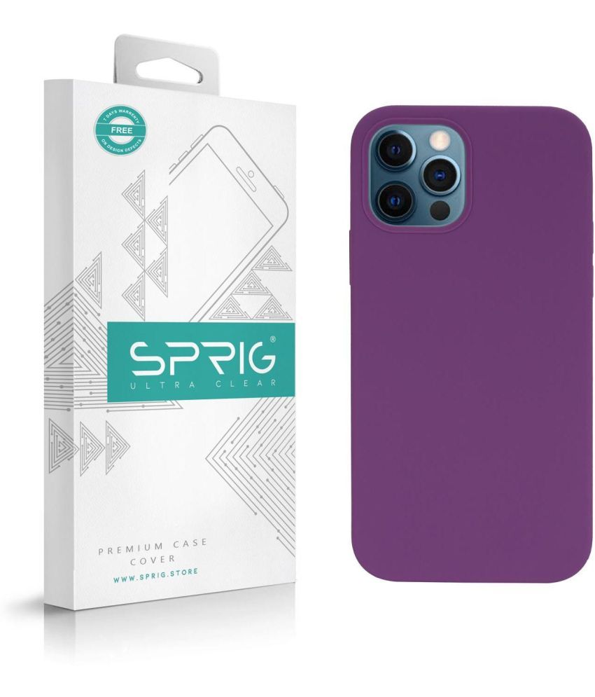     			Sprig Plain Cases Compatible For Silicon Apple Iphone 12 Pro ( Pack of 1 )