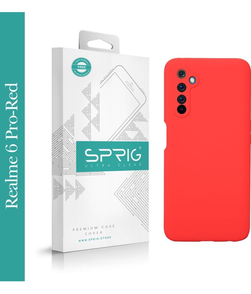     			Sprig Plain Cases Compatible For Silicon Realme 6 Pro ( Pack of 1 )