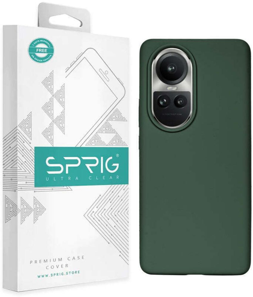     			Sprig Plain Cases Compatible For Silicon Oppo Reno10 5G ( Pack of 1 )