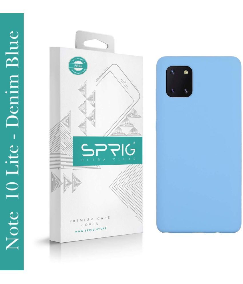     			Sprig Plain Cases Compatible For Silicon Samsung Galaxy Note 10 Lite ( Pack of 1 )