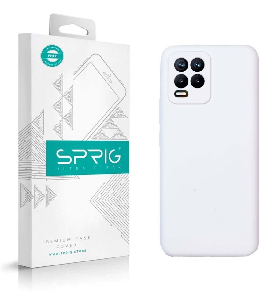     			Sprig Plain Cases Compatible For Silicon Realme 8 ( Pack of 1 )