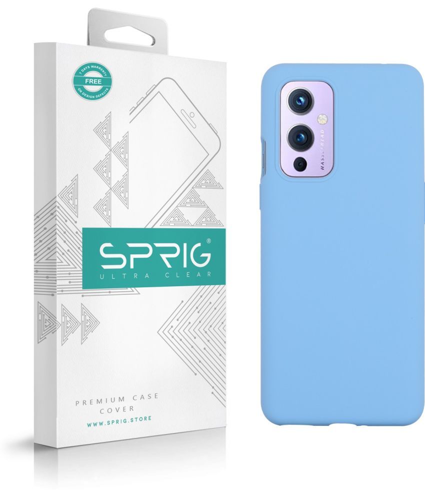     			Sprig Plain Cases Compatible For Silicon Oneplus 9 ( Pack of 1 )