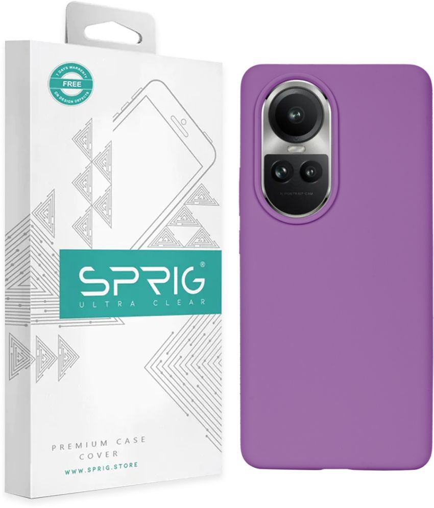     			Sprig Plain Cases Compatible For Silicon Oppo Reno10 5G ( Pack of 1 )