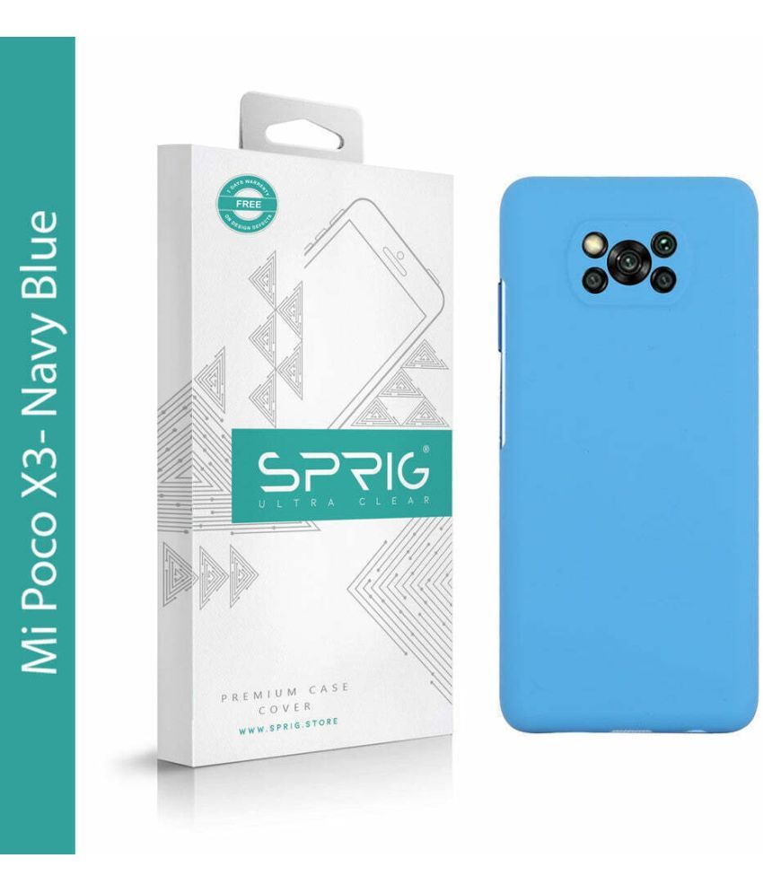     			Sprig Plain Cases Compatible For Silicon Poco X3 ( Pack of 1 )