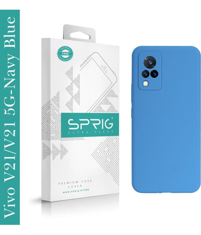     			Sprig Plain Cases Compatible For Silicon Vivo V21 5G ( Pack of 1 )