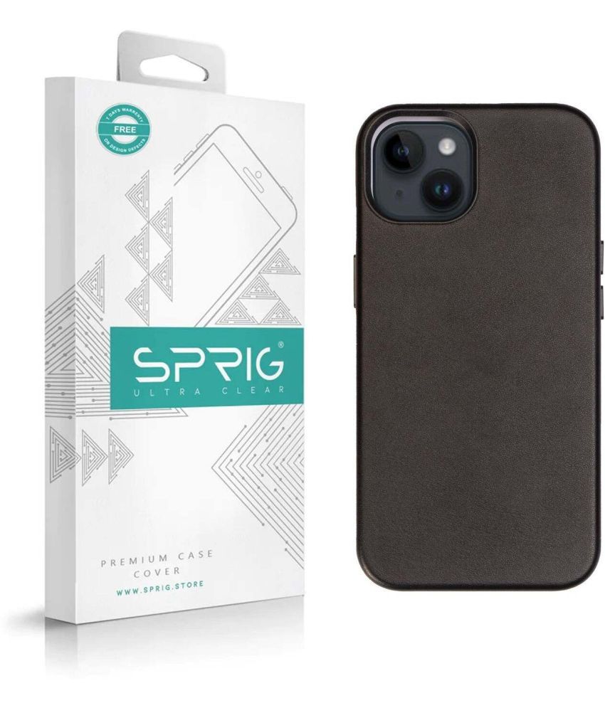     			Sprig Plain Cases Compatible For Leather Apple Iphone 14 ( Pack of 1 )