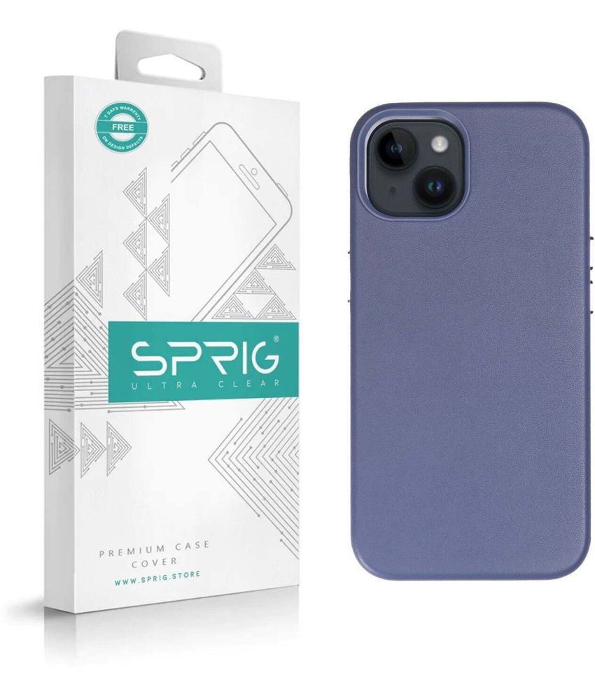     			Sprig Plain Cases Compatible For Leather Apple Iphone 14 ( Pack of 1 )