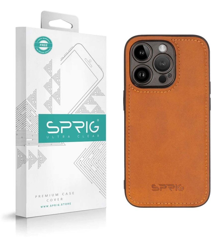     			Sprig Plain Cases Compatible For Leather Apple Iphone 14 Pro Max ( Pack of 1 )