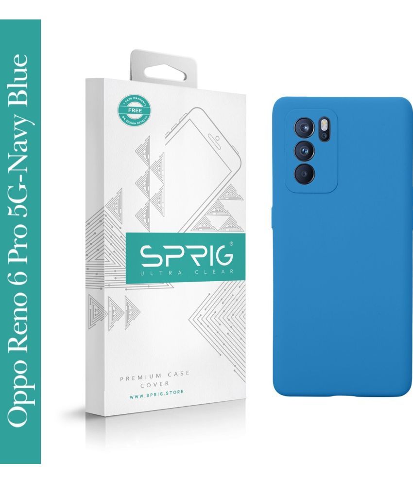     			Sprig Plain Cases Compatible For Silicon Oppo Reno 6 Pro ( Pack of 1 )