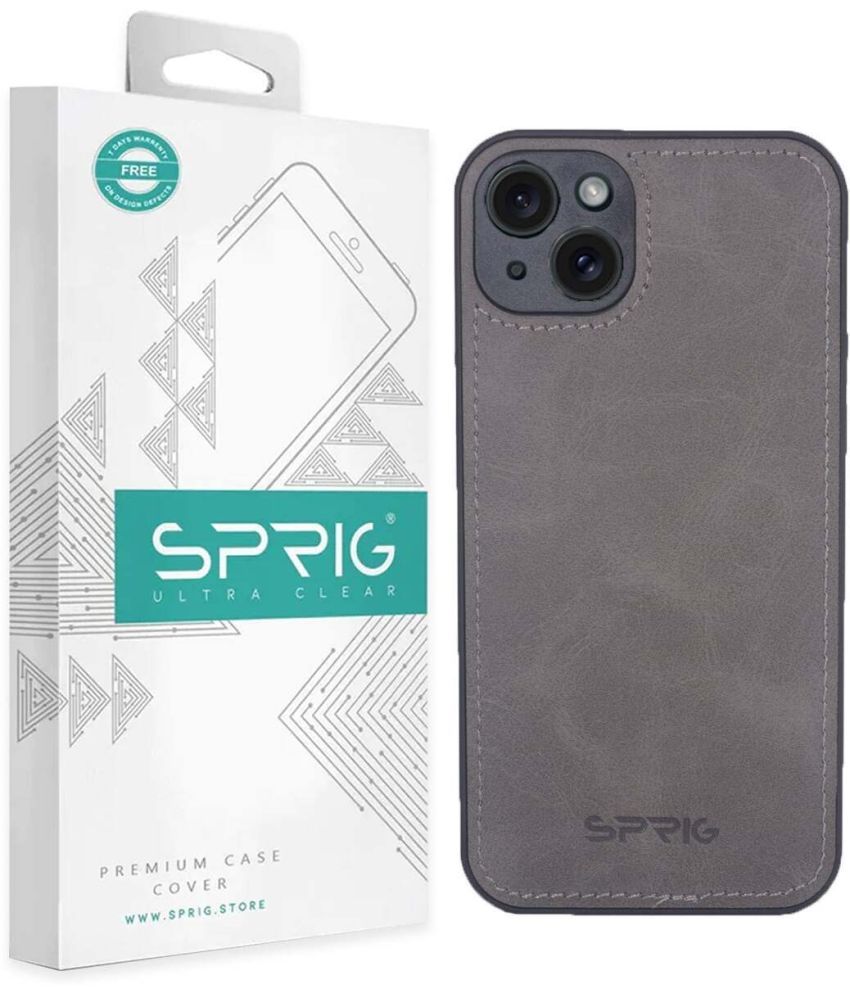     			Sprig Plain Cases Compatible For Leather Apple Iphone 15 Plus ( Pack of 1 )