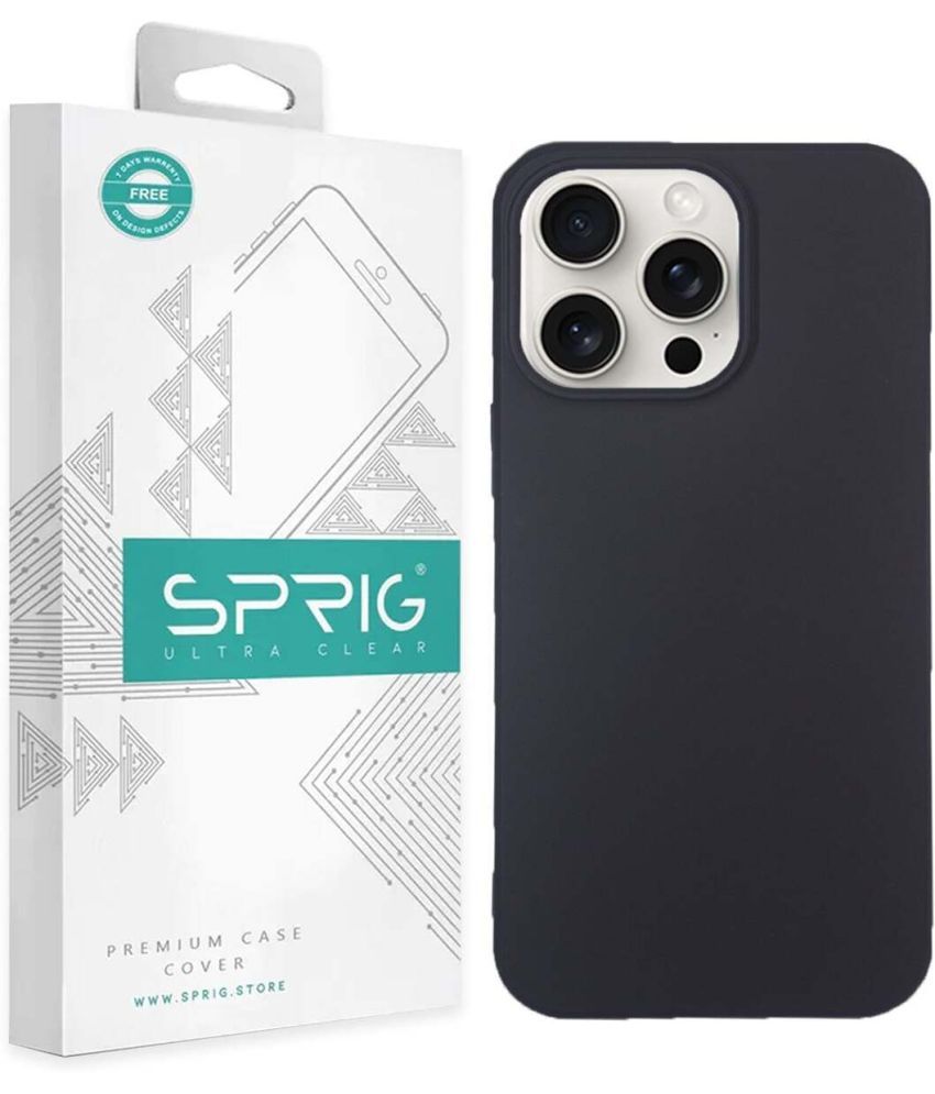     			Sprig Plain Cases Compatible For TPU Glossy Cases Apple Iphone 15 Pro Max ( Pack of 1 )