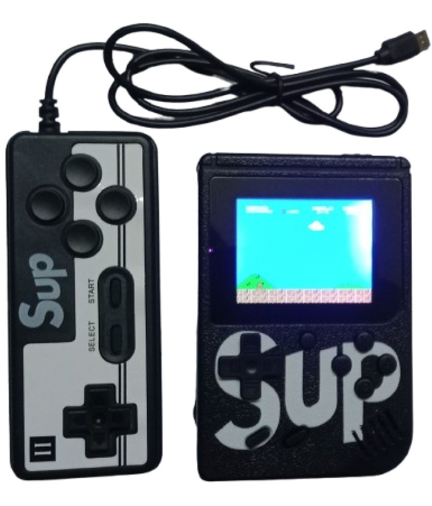     			1925Y2-YESKART TOYS BLACK SUP 400 in 1 Handheld Mini Retro Game With Remote Box Also Connect with TV Option for Kids with Games Like Super Mario Bros Contra Islander Bomber Man etc.