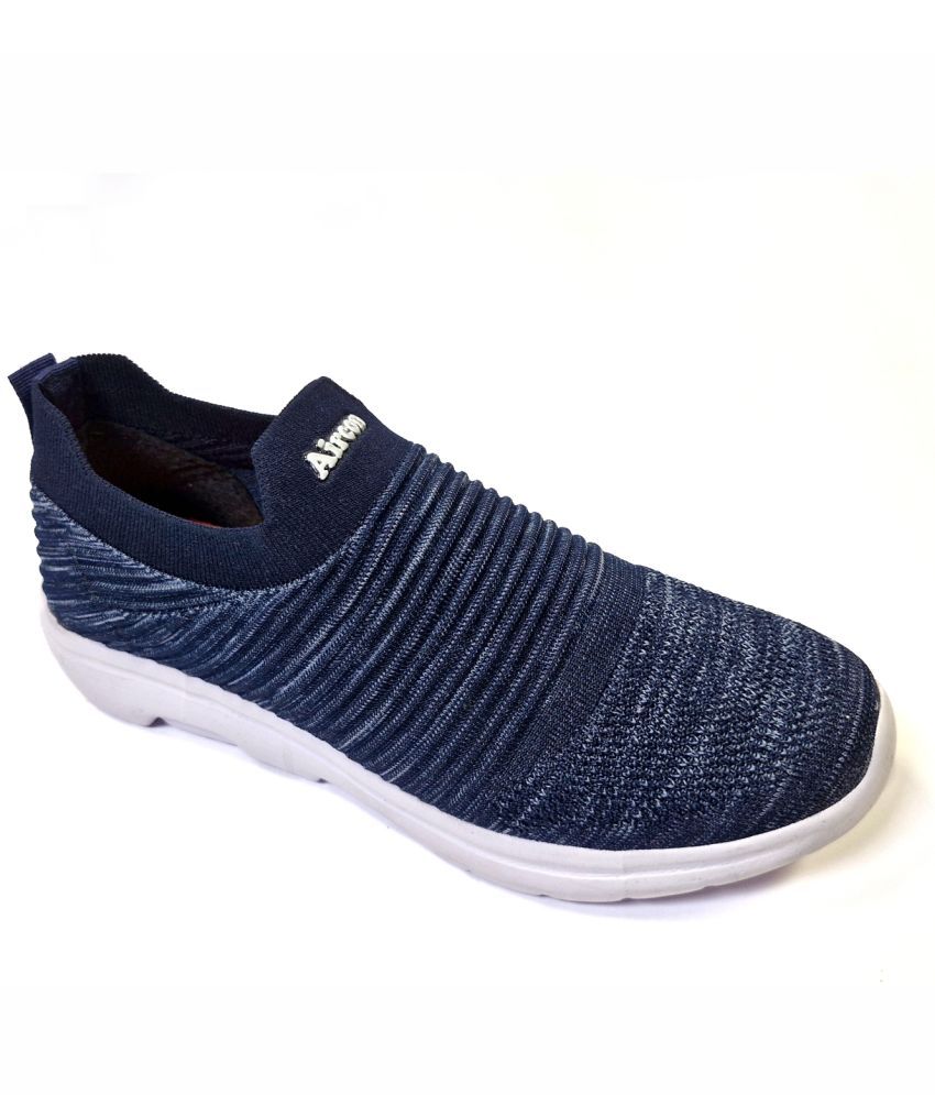     			AIRCON Navy Blue Men's Sports Running Shoes