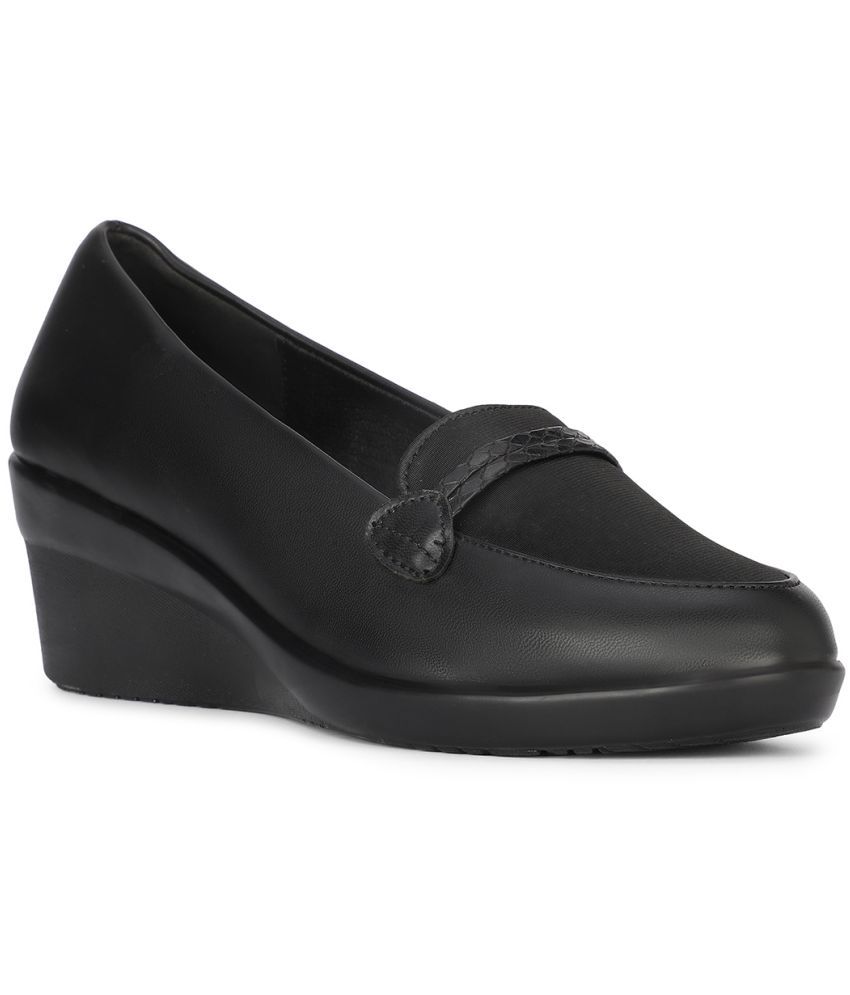     			Bata Black Women's Loafers