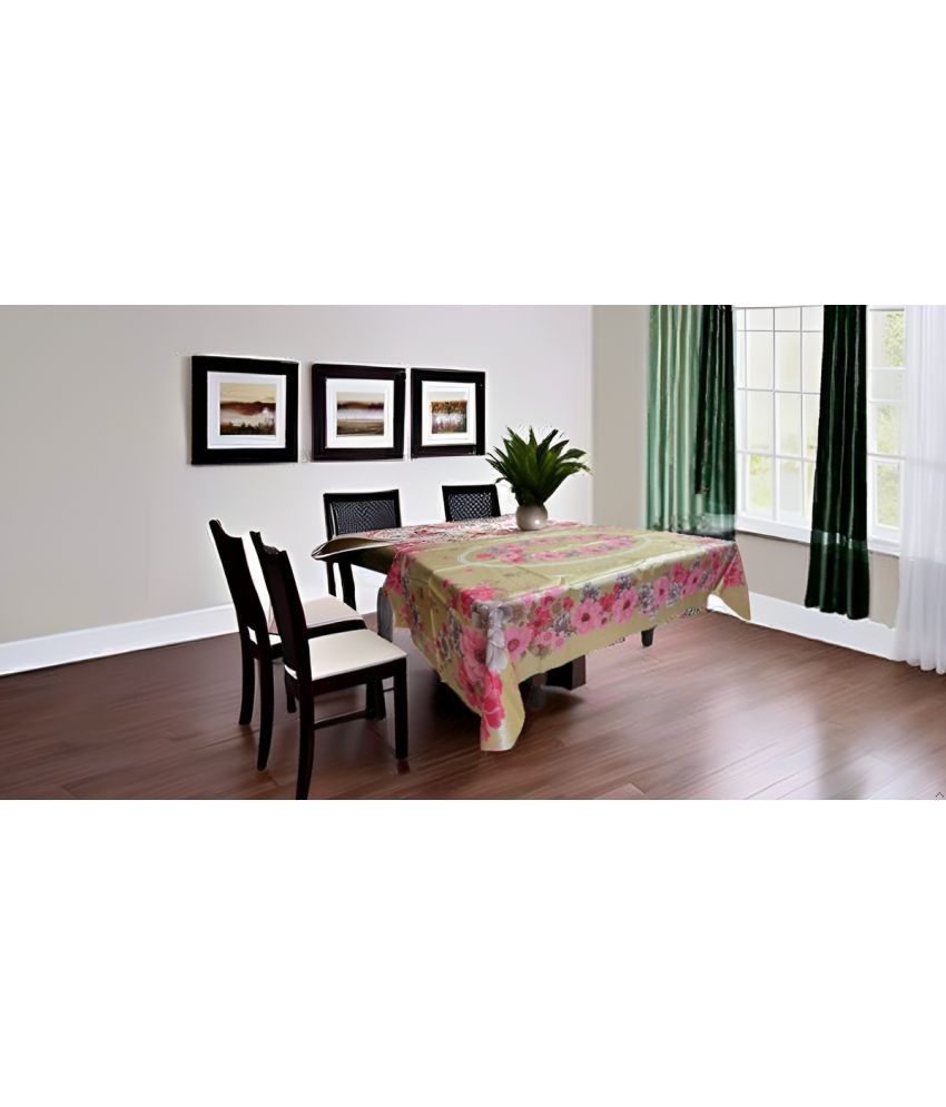     			CreadCraft Printed PVC 4 Seater Rectangle Table Cover ( 152 x 102 ) cm Pack of 1 Multi