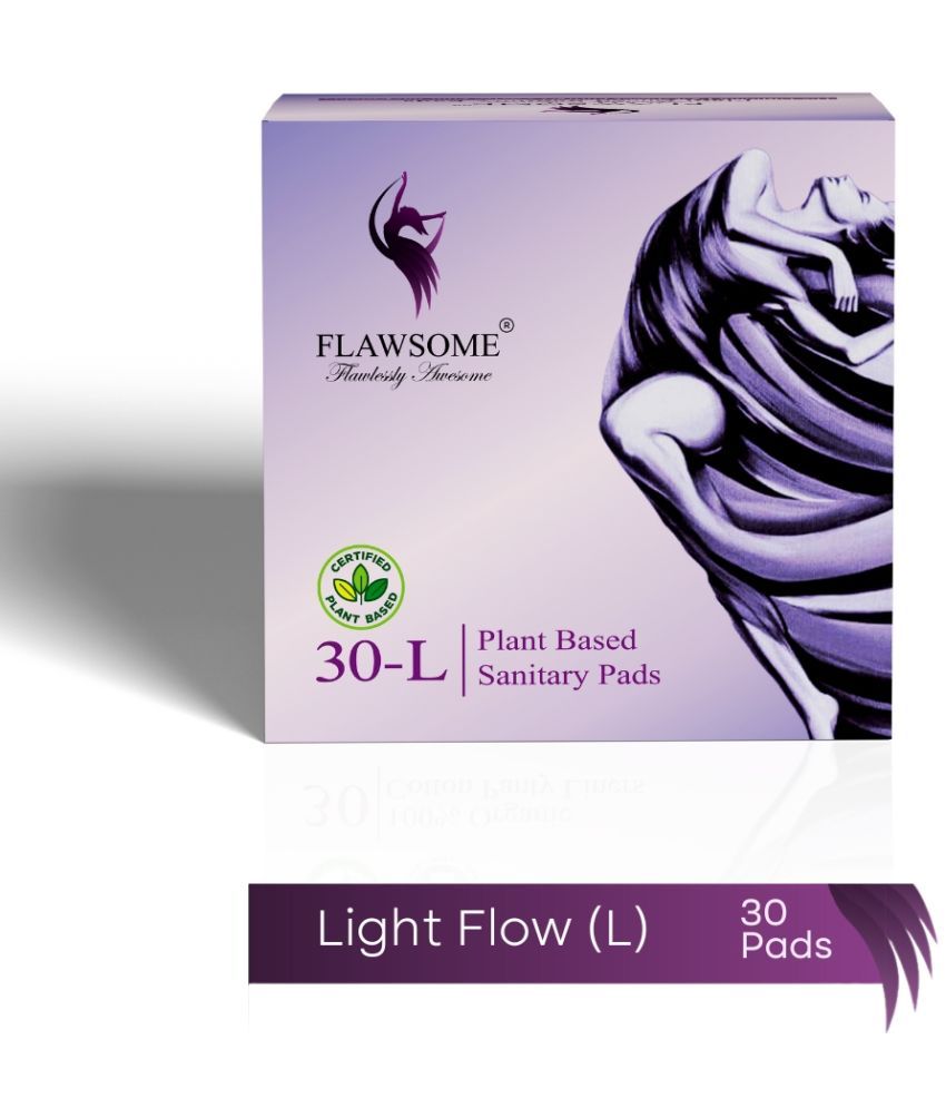     			Flawsome Sanitary Pads, High Absorption, Soft & Rash-Free Size, XXL (Pack of 30)