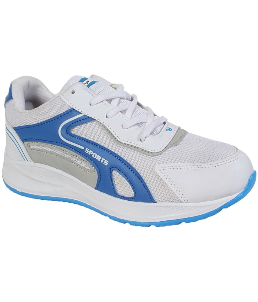     			HEATUP FOOTWEAR DELTA-12 White,Blue Men's Sports Running Shoes