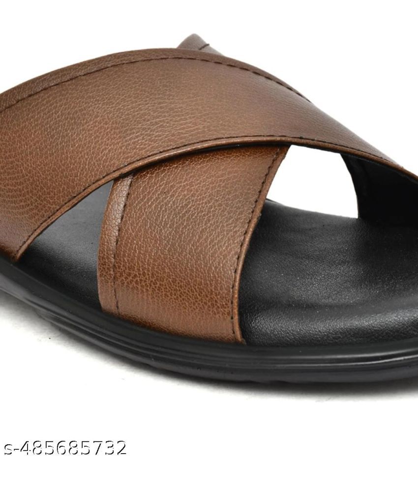     			INFINITRENZ - Brown Men's Sandals