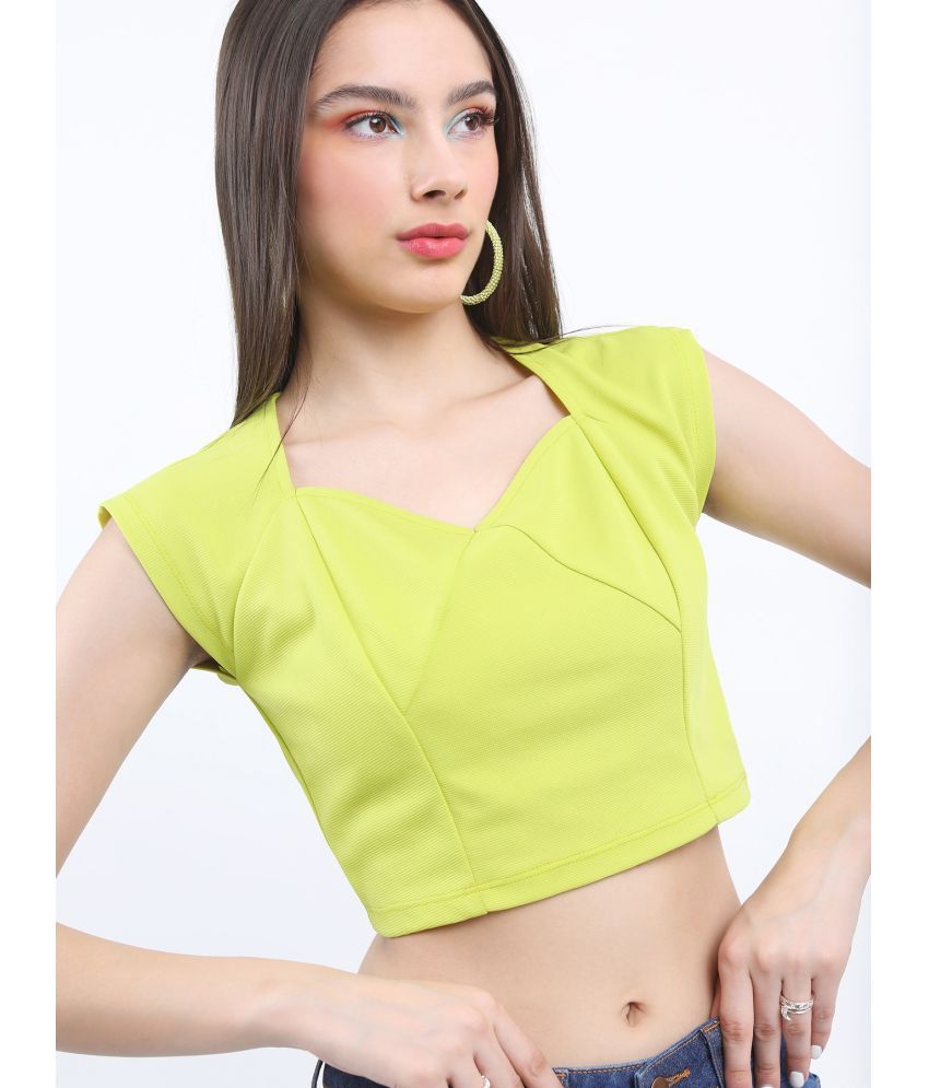     			Ketch Green Polyester Women's Crop Top ( Pack of 1 )