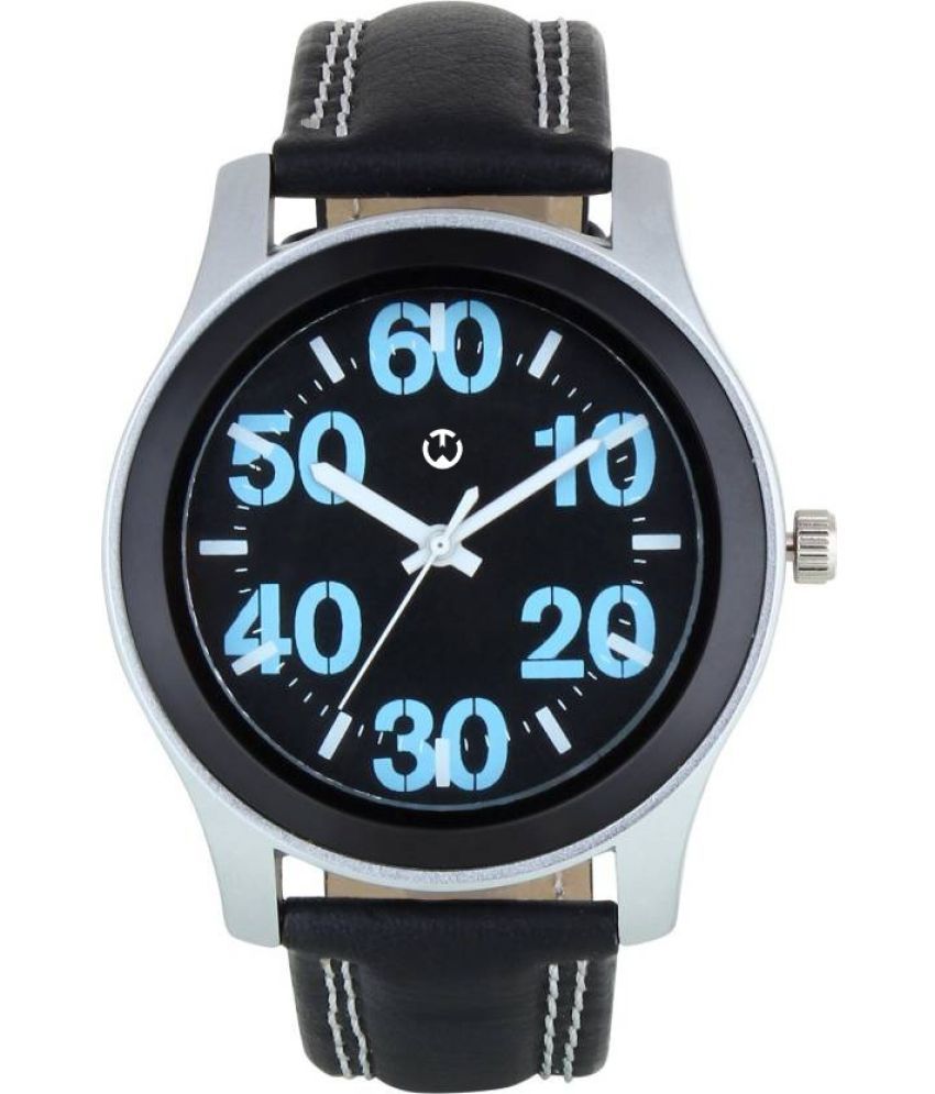     			Wizard Times Black Leather Analog Men's Watch