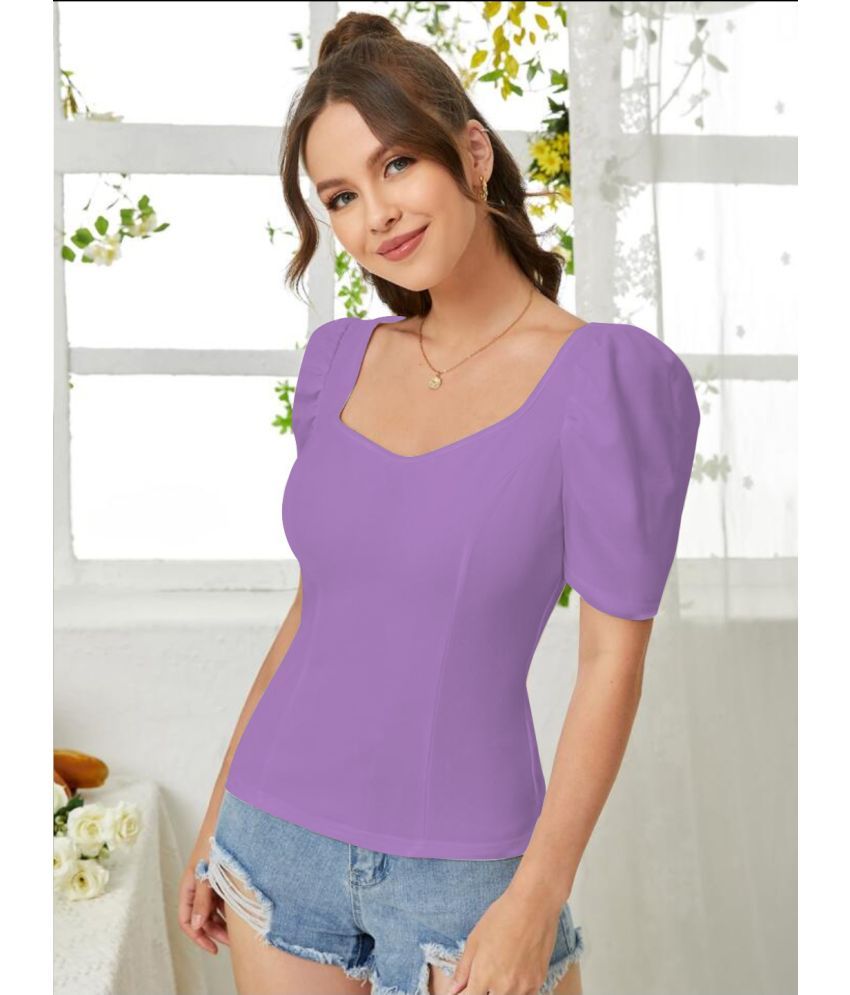     			Dream Beauty Fashion Lavendar Polyester Women's Regular Top ( Pack of 1 )