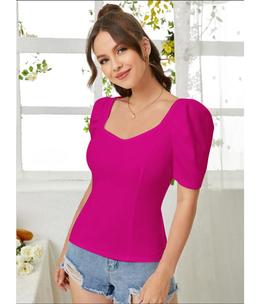     			Dream Beauty Fashion Pink Polyester Women's Regular Top ( Pack of 1 )