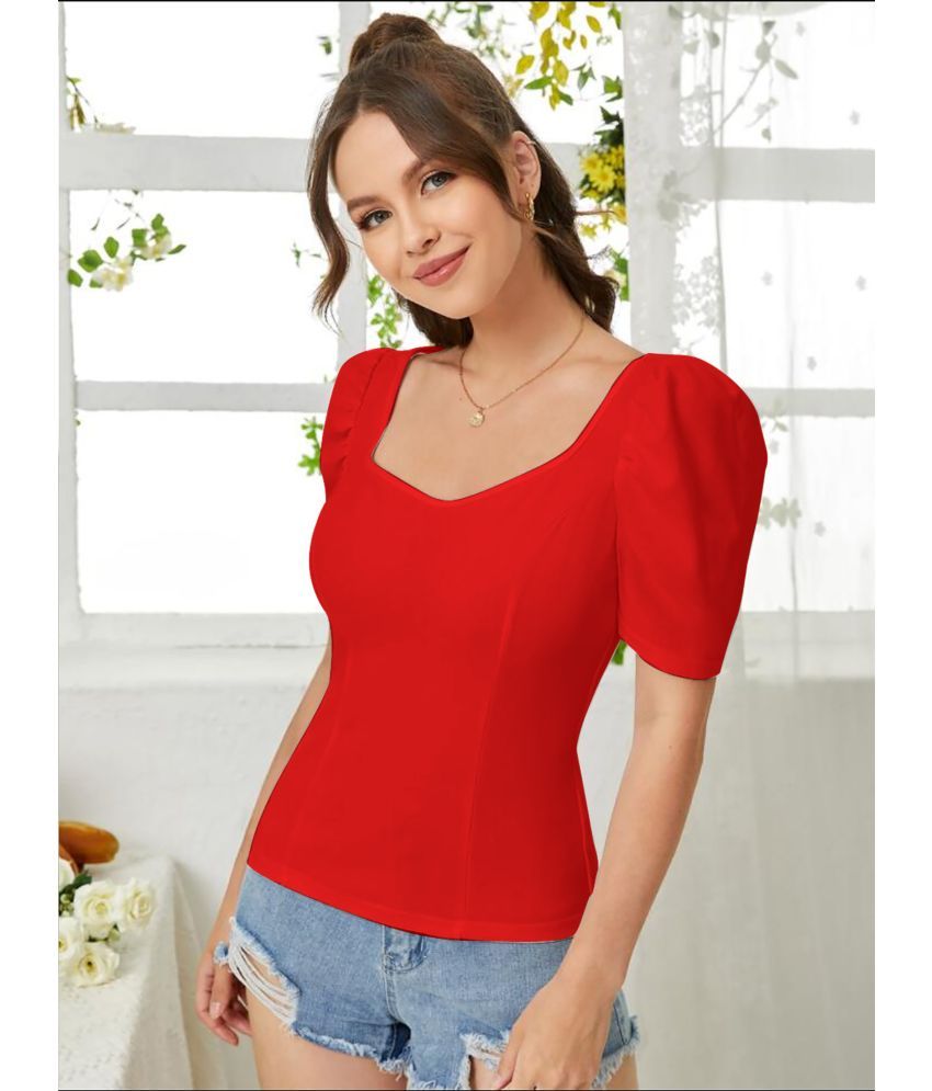     			Dream Beauty Fashion Red Polyester Women's Regular Top ( Pack of 1 )