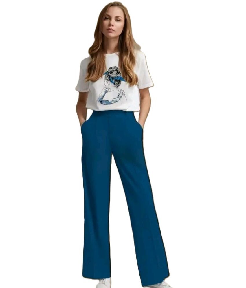     			Royals Iceburg Women T-Shirt Trouser Co-Ord Set ( Pack of 1 , Blue )