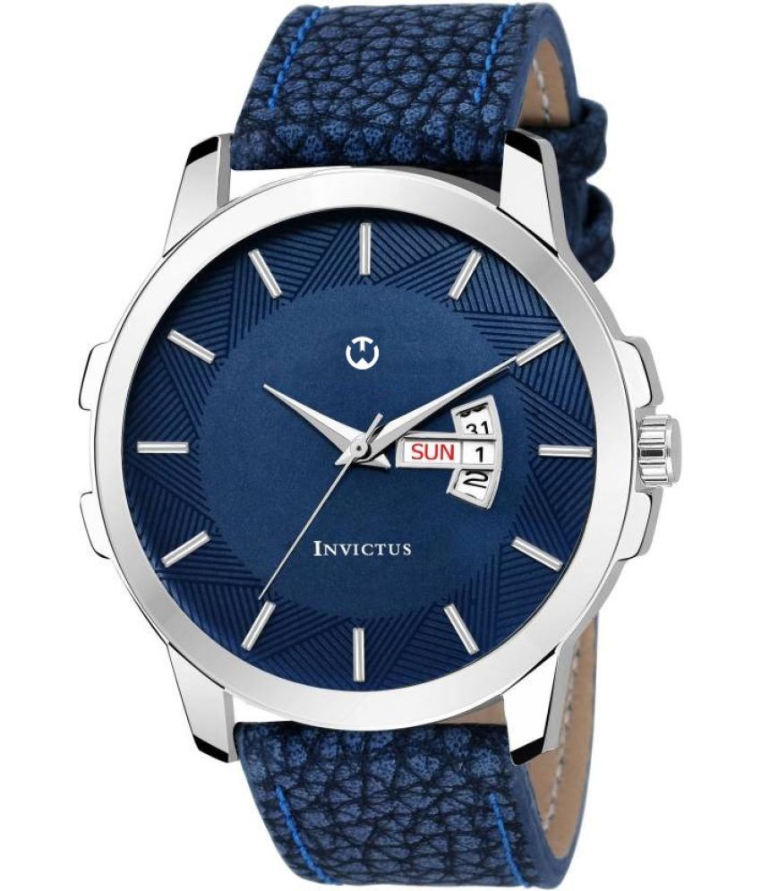     			Wizard Times Blue Leather Analog Men's Watch