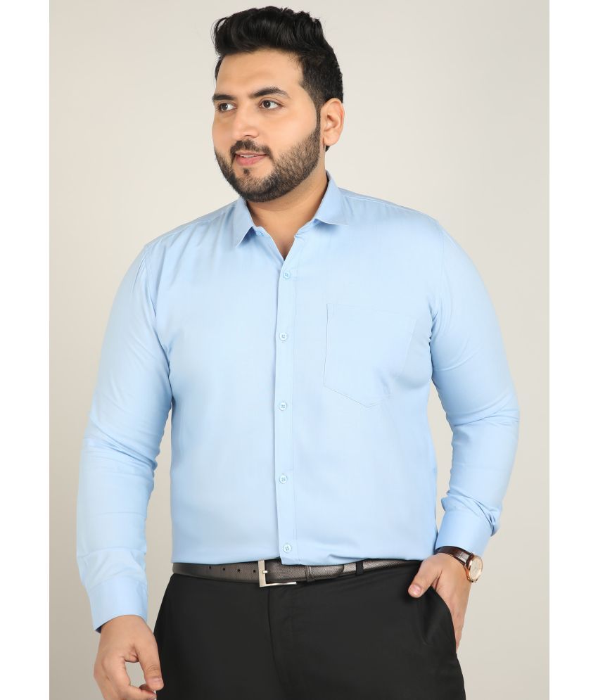     			adwynpeter 100% Cotton Regular Fit Solids Full Sleeves Men's Casual Shirt - Light Blue ( Pack of 1 )