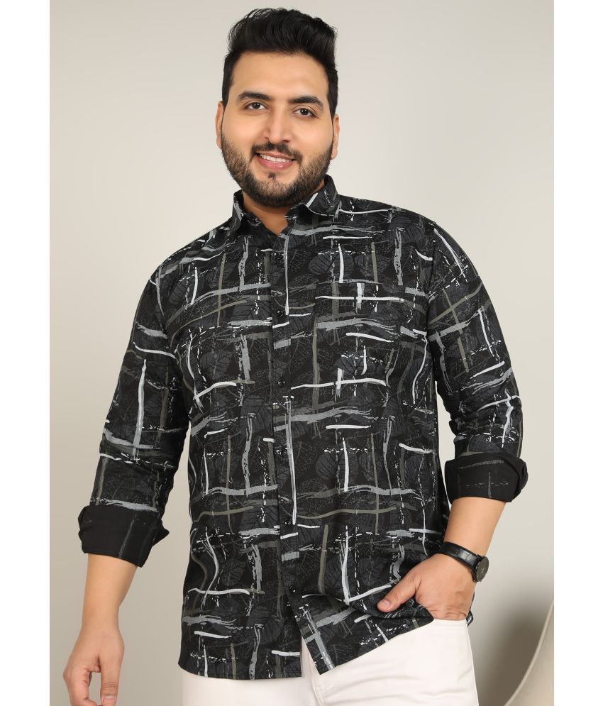     			adwynpeter 100% Cotton Regular Fit Printed Full Sleeves Men's Casual Shirt - Black ( Pack of 1 )