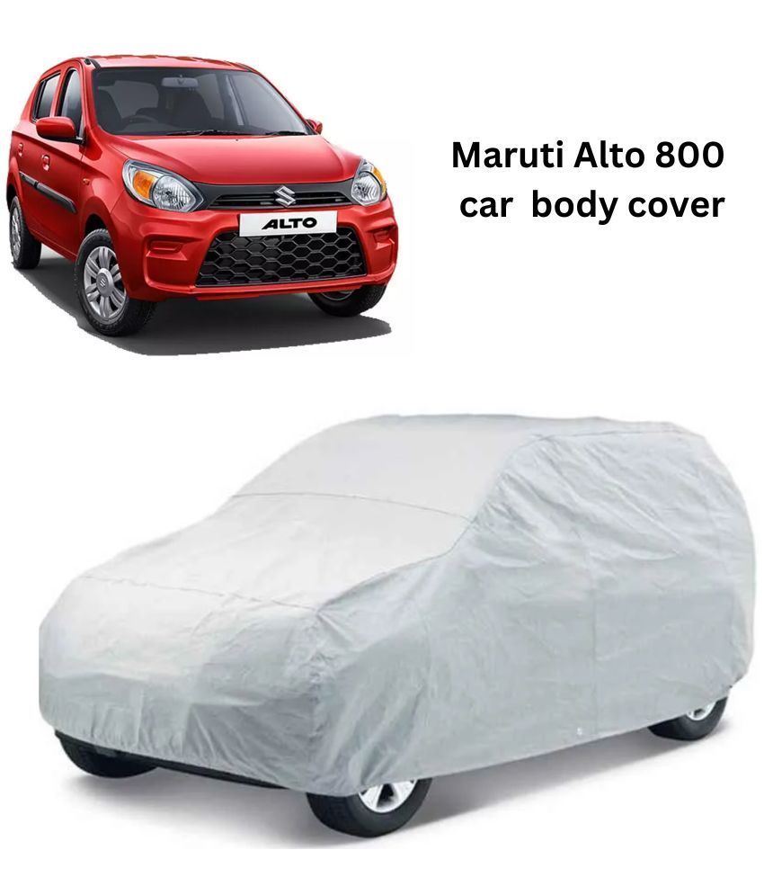     			AKSMIT Car Body Cover for Maruti All Car Models Without Mirror Pocket ( Pack of 1 ) , Silver