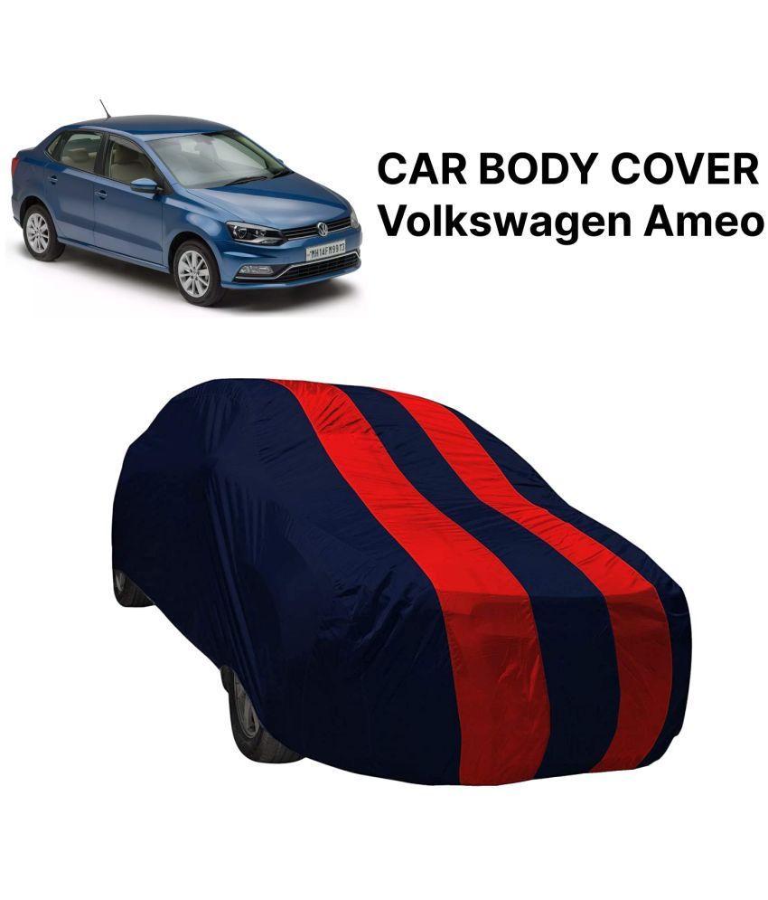     			AKSMIT Car Body Cover for Volkswagen All Car Models Without Mirror Pocket ( Pack of 1 ) , Multicolor