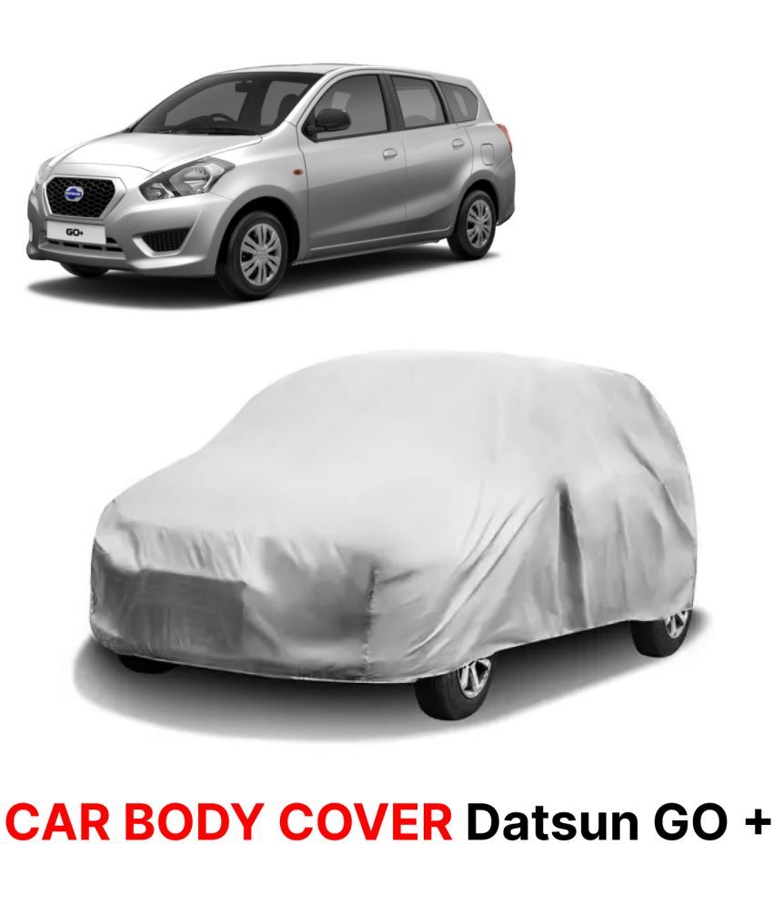     			AKSMIT Car Body Cover for Datsun All Car Models Without Mirror Pocket ( Pack of 1 ) , Silver