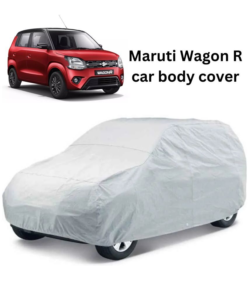     			AKSMIT Car Body Cover for Maruti All Car Models Without Mirror Pocket ( Pack of 1 ) , Silver