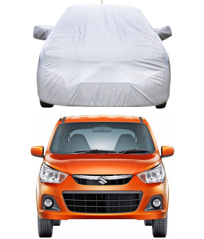     			AutoRetail Car Body Cover for Maruti Suzuki Alto [2005-2010] With Mirror Pocket ( Pack of 1 ) , Silver