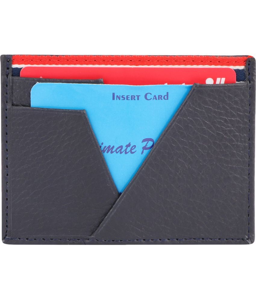     			Dezire Crafts Leather Embellished Men's Regular Wallet With 6 Slots For Card ( Blue , Pack of 1 )