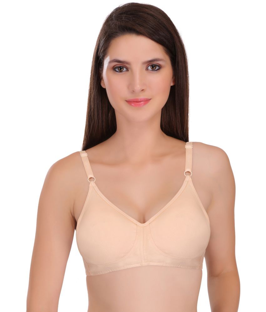     			Featherline Pack of 1 Cotton Blend Non Padded Minimizer Bra For Women ( Beige )