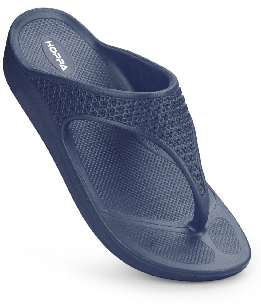     			HOPPA Navy Blue Women's Thong Flip Flop