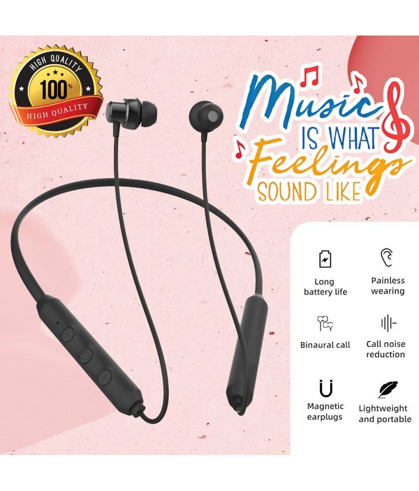     			HUG PUPPY In-the-ear Bluetooth Headset with Upto 7h Talktime Noise Cancellation - Black