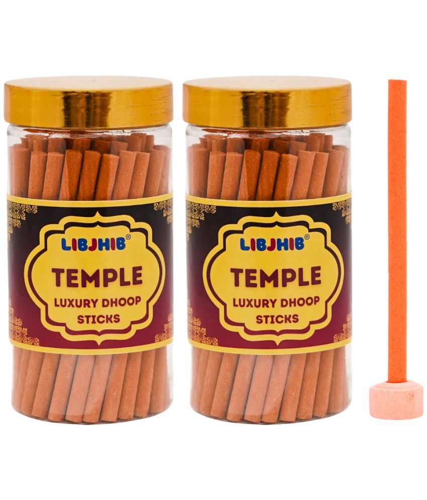     			Libjhib Incense Dhoop Sticks Temple 120 gm ( Pack of 2 )