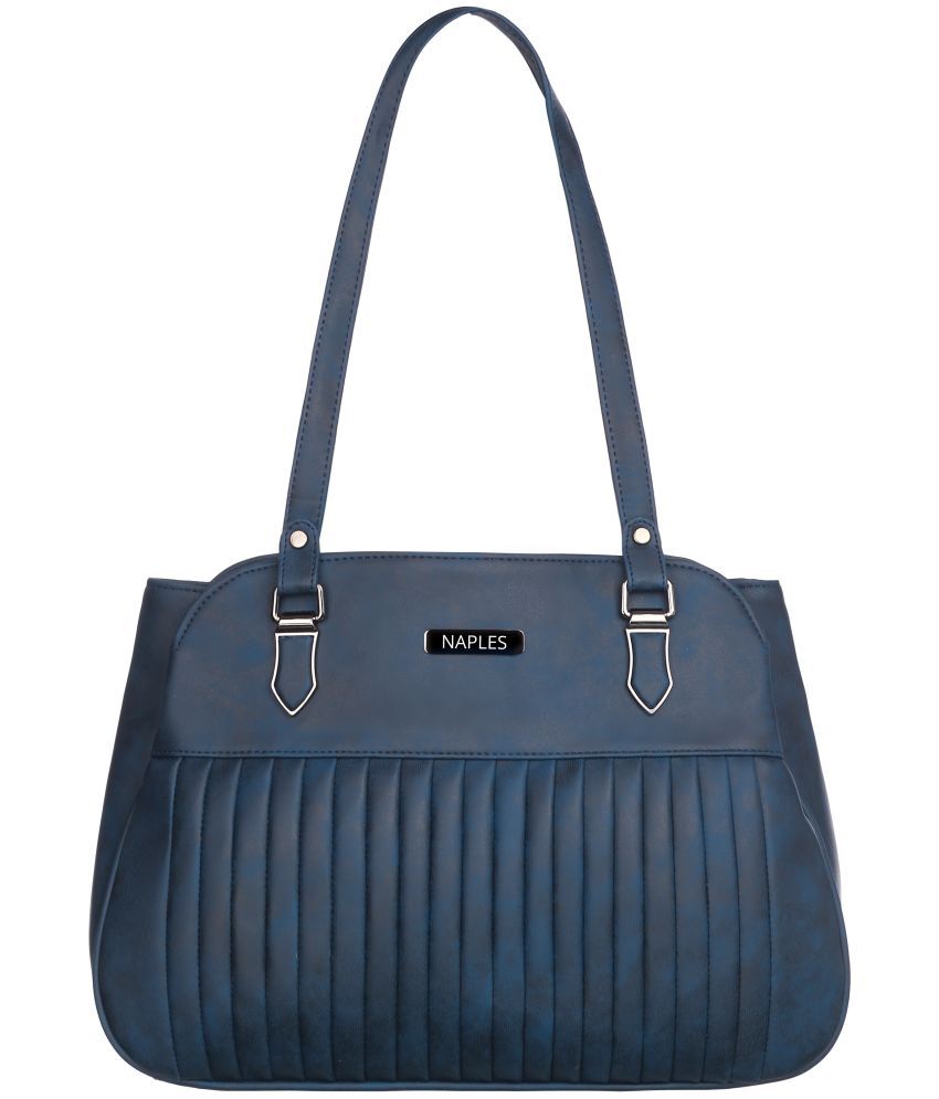     			Naples Shoulder Bag PU Set of 1 ( Blue )