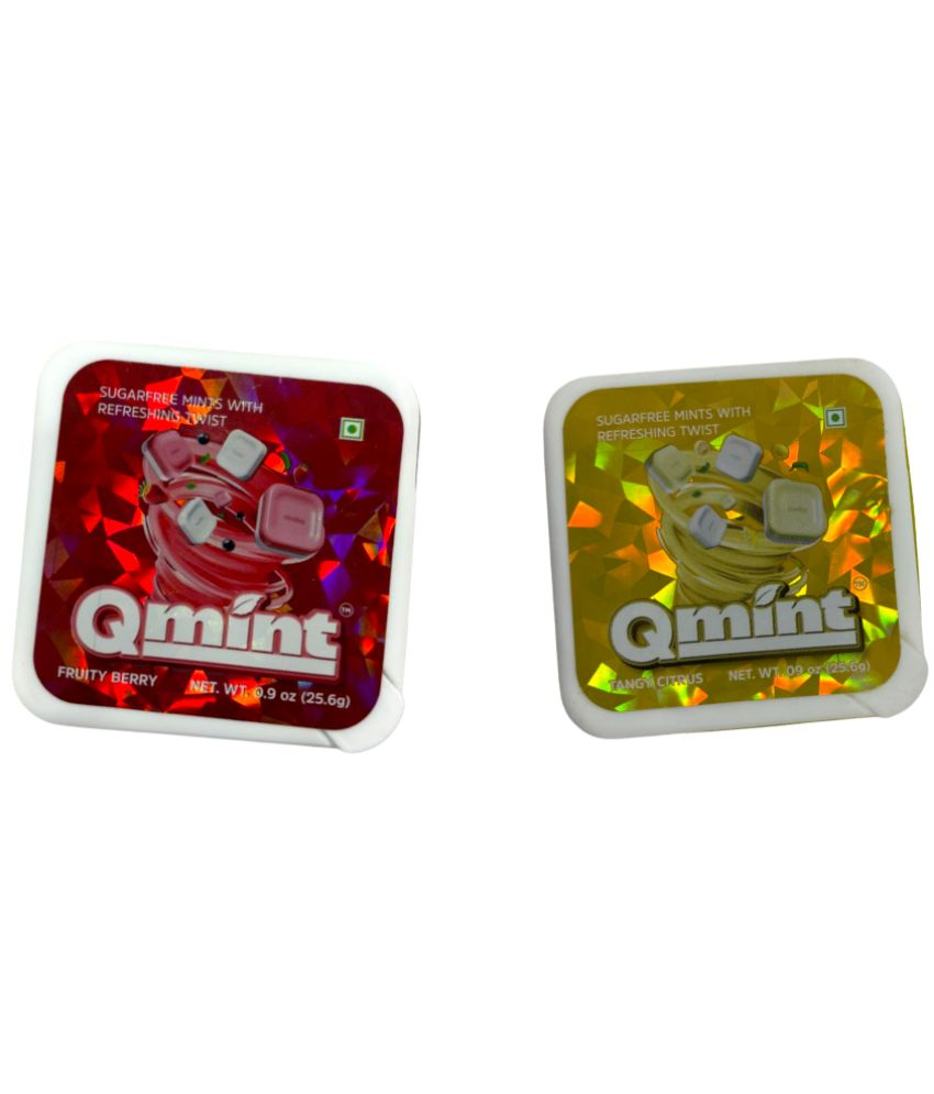     			Qmint Mixed Berry & Tangy Cirtus Mint 0.2 gm Pack of 2