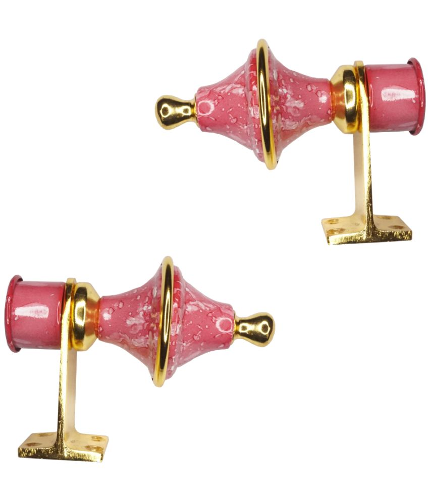     			Sun Shield Pink Wrought Iron Single Rod Bracket ( Pack of 2 )